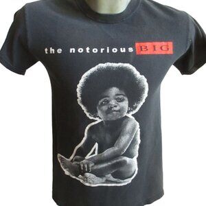Notorius BIG Mens T-shirt Small Afro Baby T-shirt All Cotton Y2K
